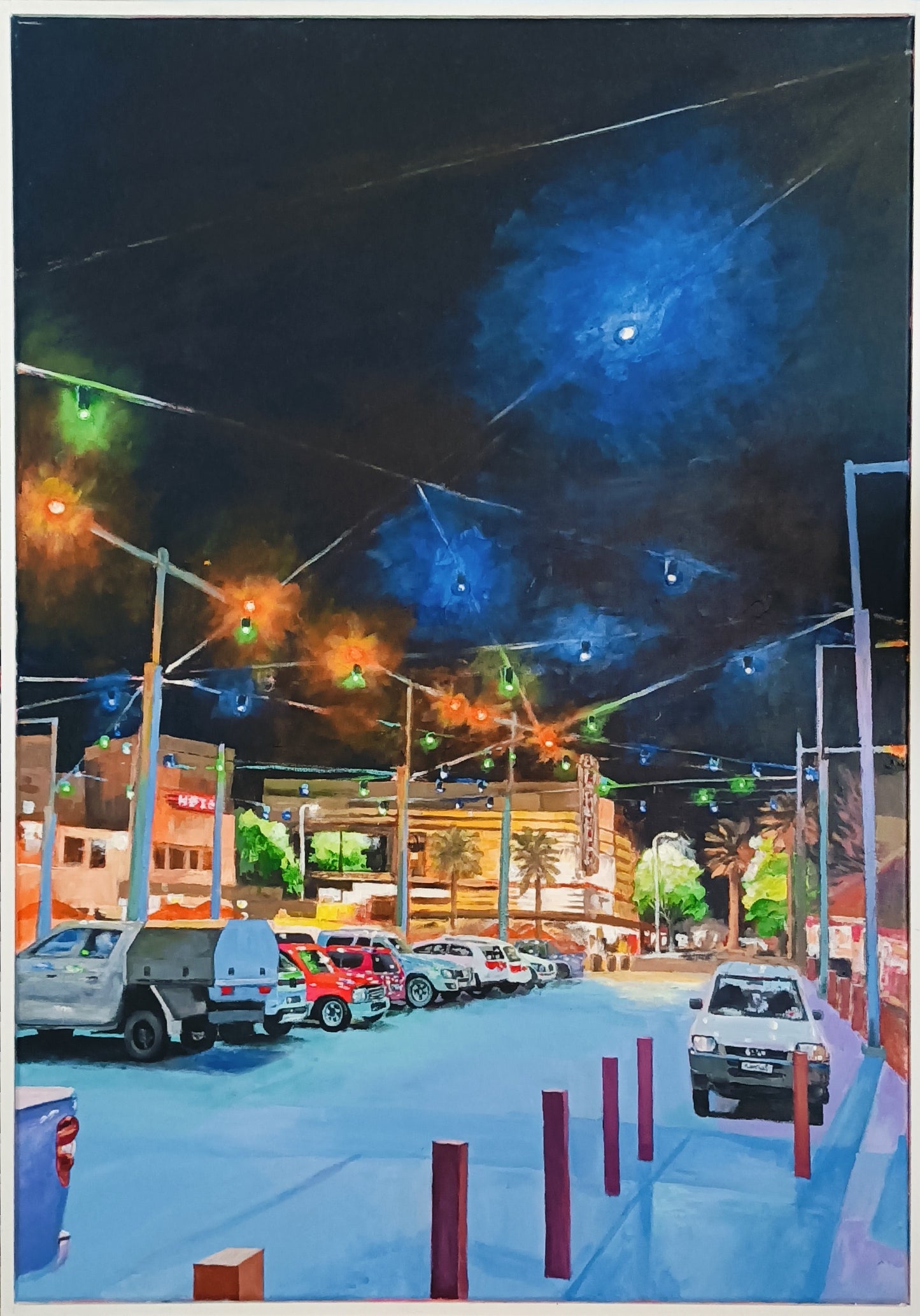Port city lights